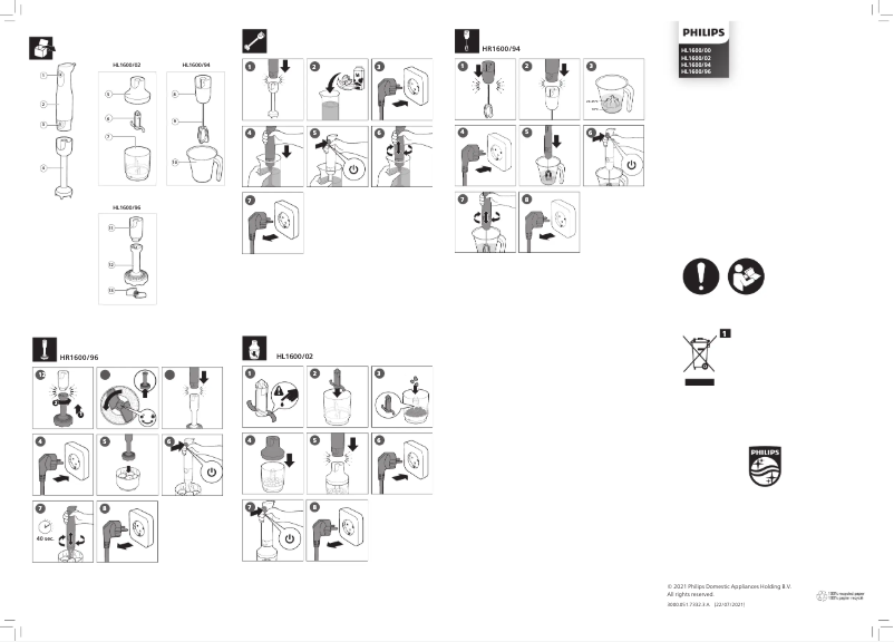 Página 1 del manual Manual de usuario Philips HL1600