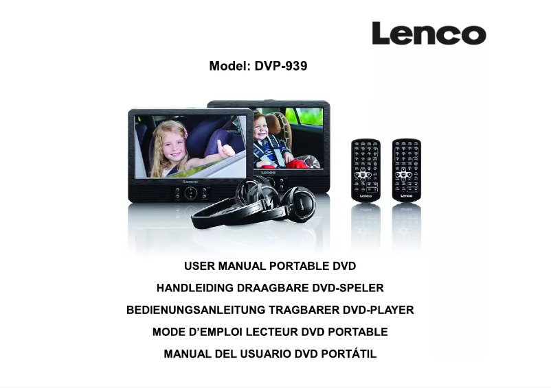 Página 1 del manual Manual de usuario Lenco DVP-939