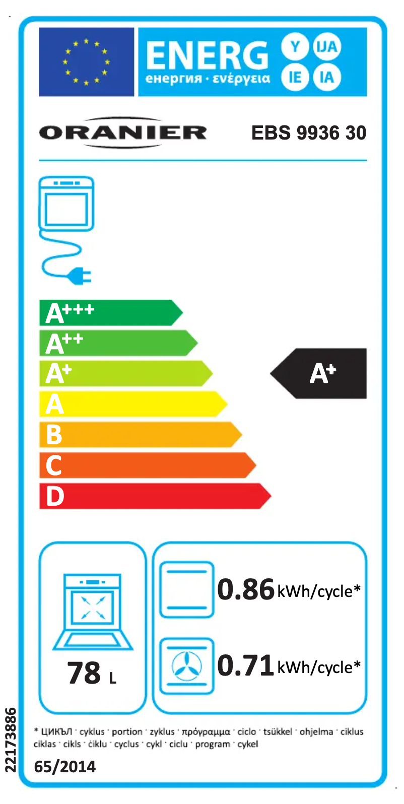 Página 1 del manual Manual de usuario Oranier EBS 9936