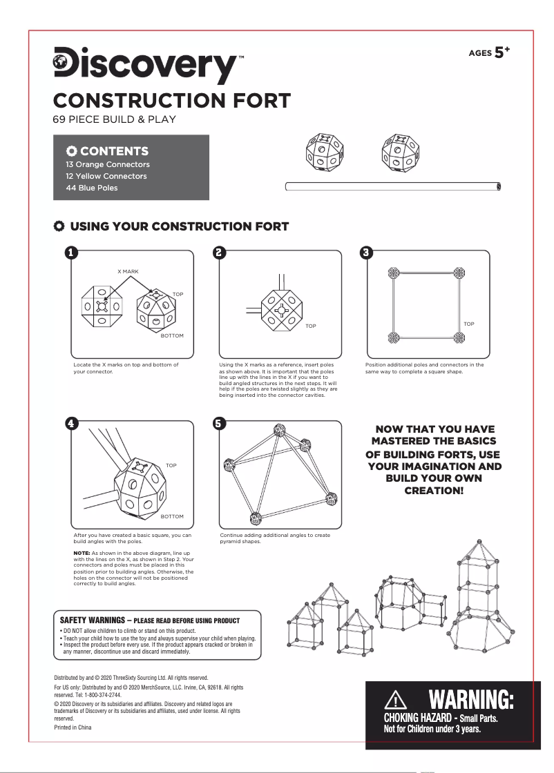 Image de la première page du manuel de l'appareil Construction Fort