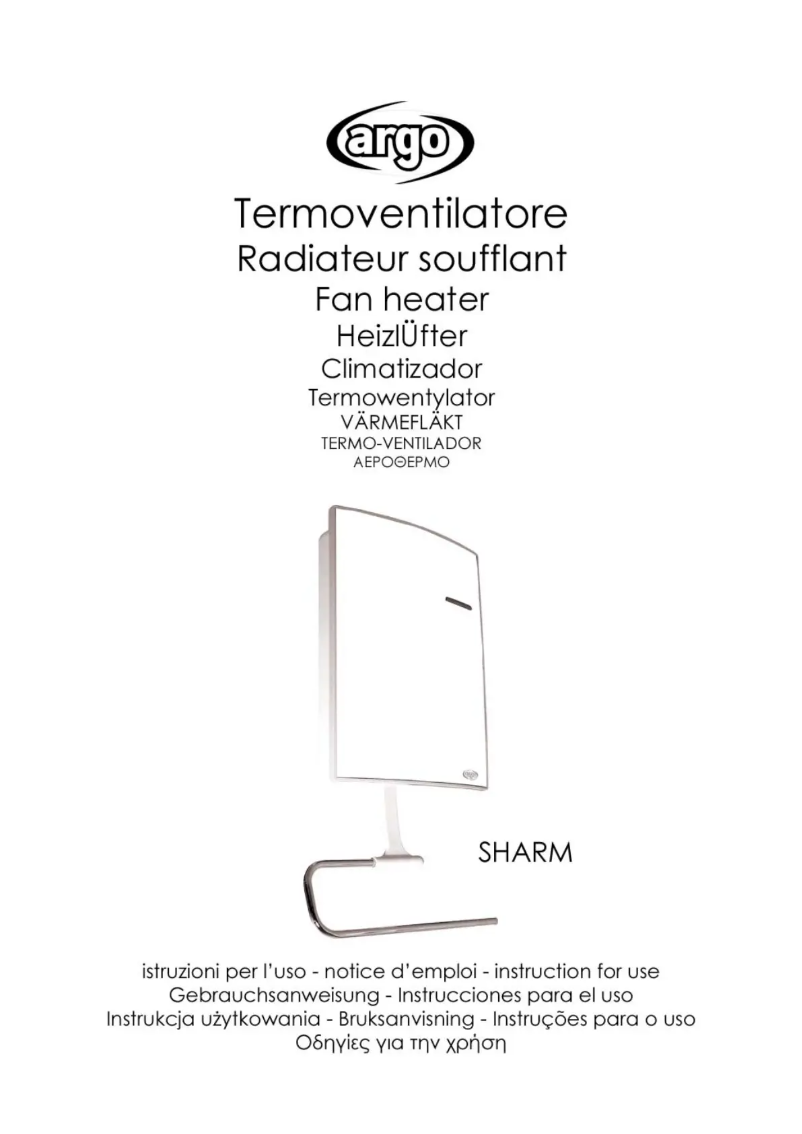 Page 1 de la notice Manuel utilisateur ARGO SHARM