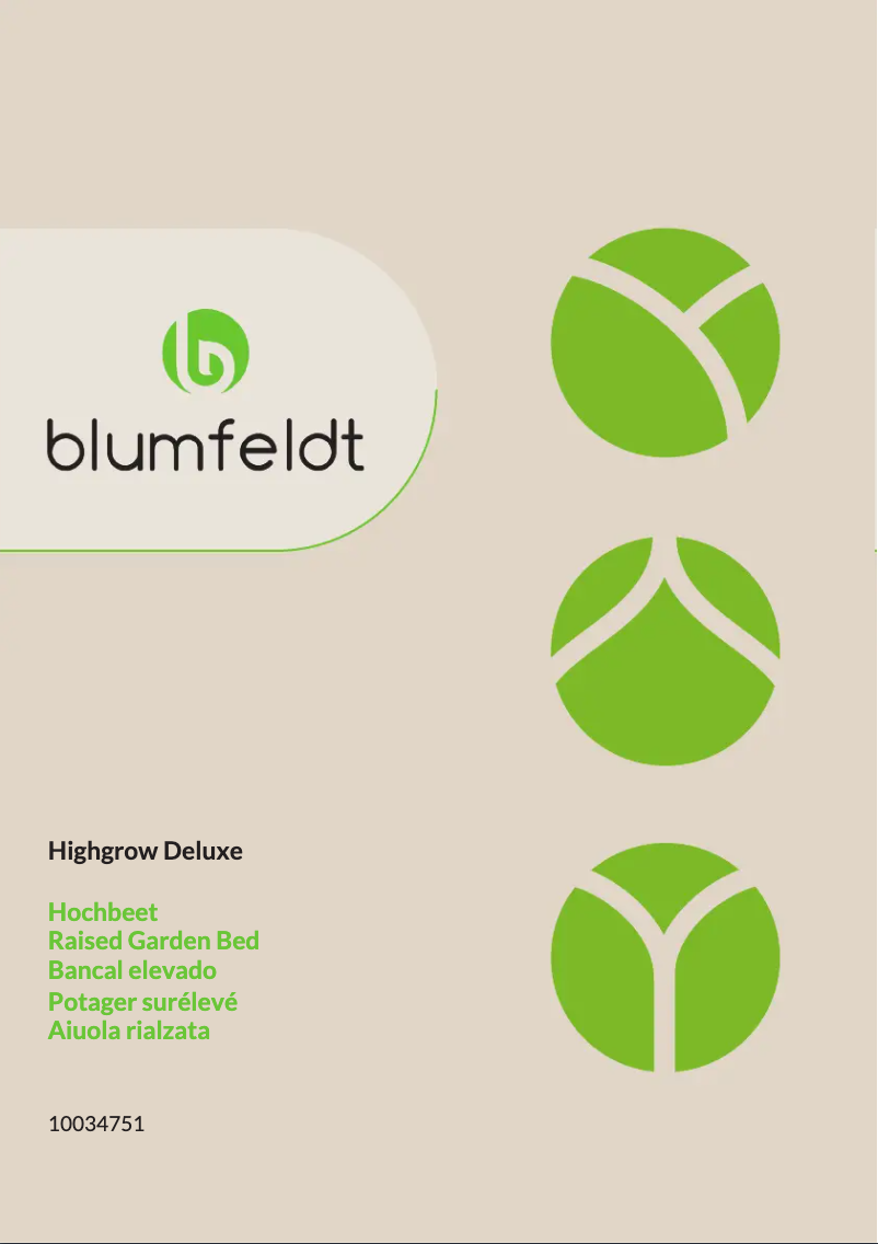 Page 1 de la notice Manuel utilisateur Blumfeldt Highgrow Deluxe