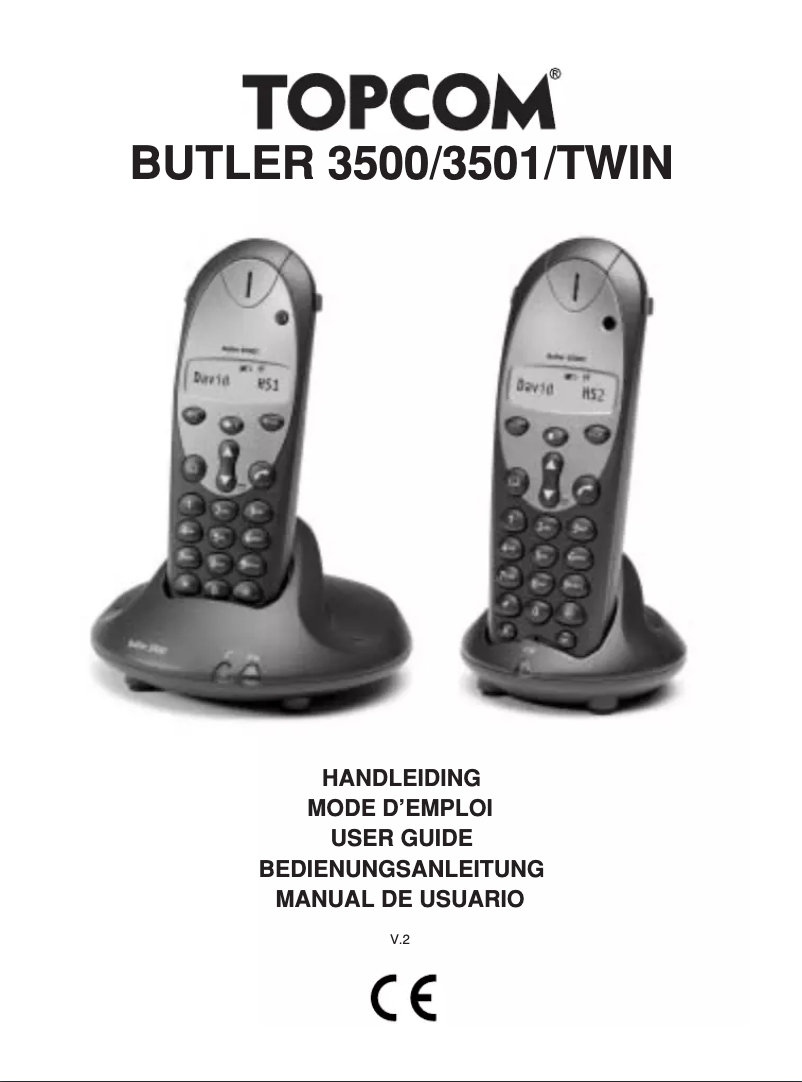 Imagen de la primera página del manual del dispositivo Butler 3501