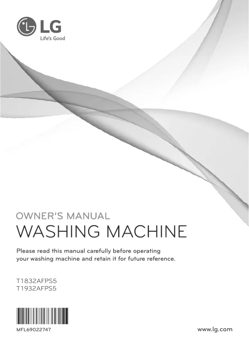 Page 1 de la notice Manuel utilisateur LG T1832AFPS5