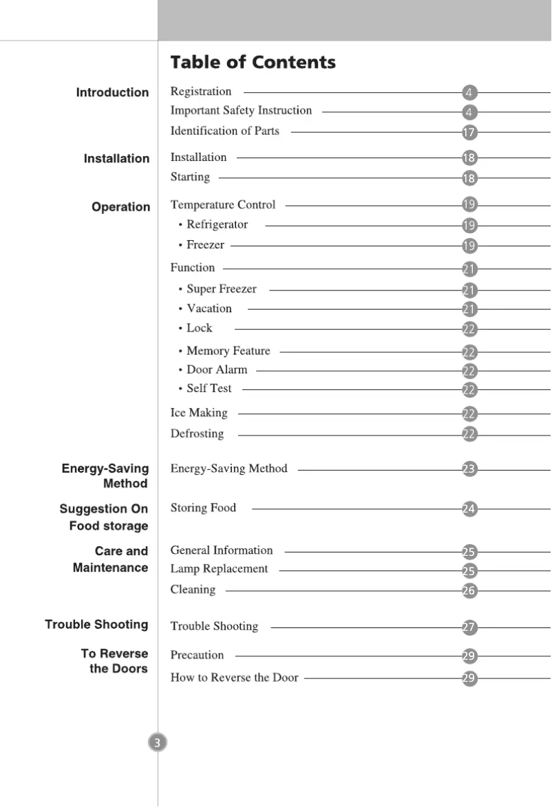Page 1 de la notice Manuel utilisateur LG GB3129PVJW