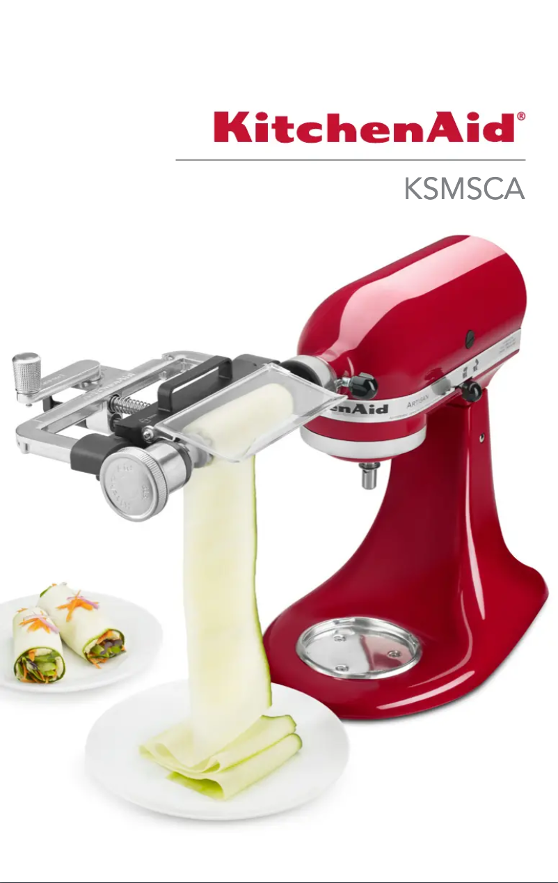 Page 1 de la notice Manuel utilisateur KitchenAid KSMSCA