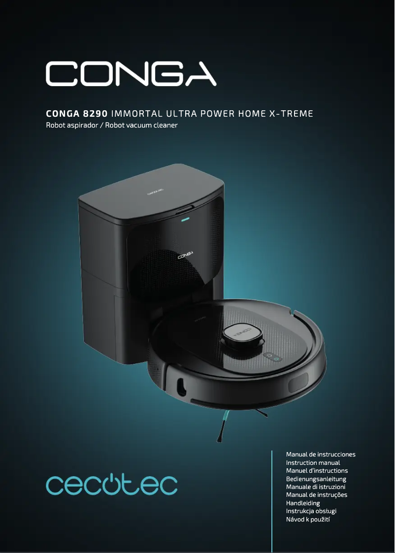 Image de la première page du manuel de l'appareil Conga 8290 Immortal Ultra Power Home X-Treme