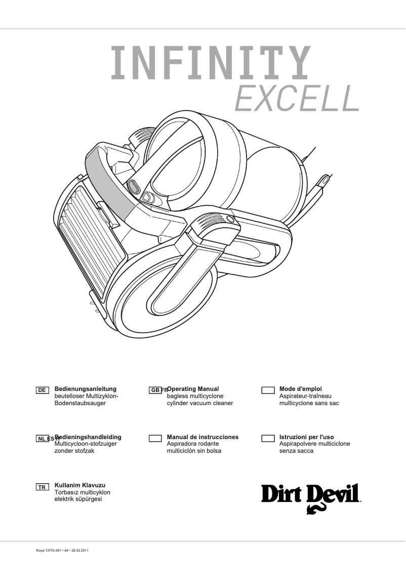 Page 1 de la notice Manuel utilisateur Dirt Devil M5050-7