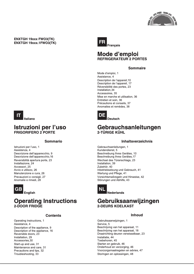 Imagen de la primera página del manual del dispositivo ENXTGH 19322.1FWO3(TK)
