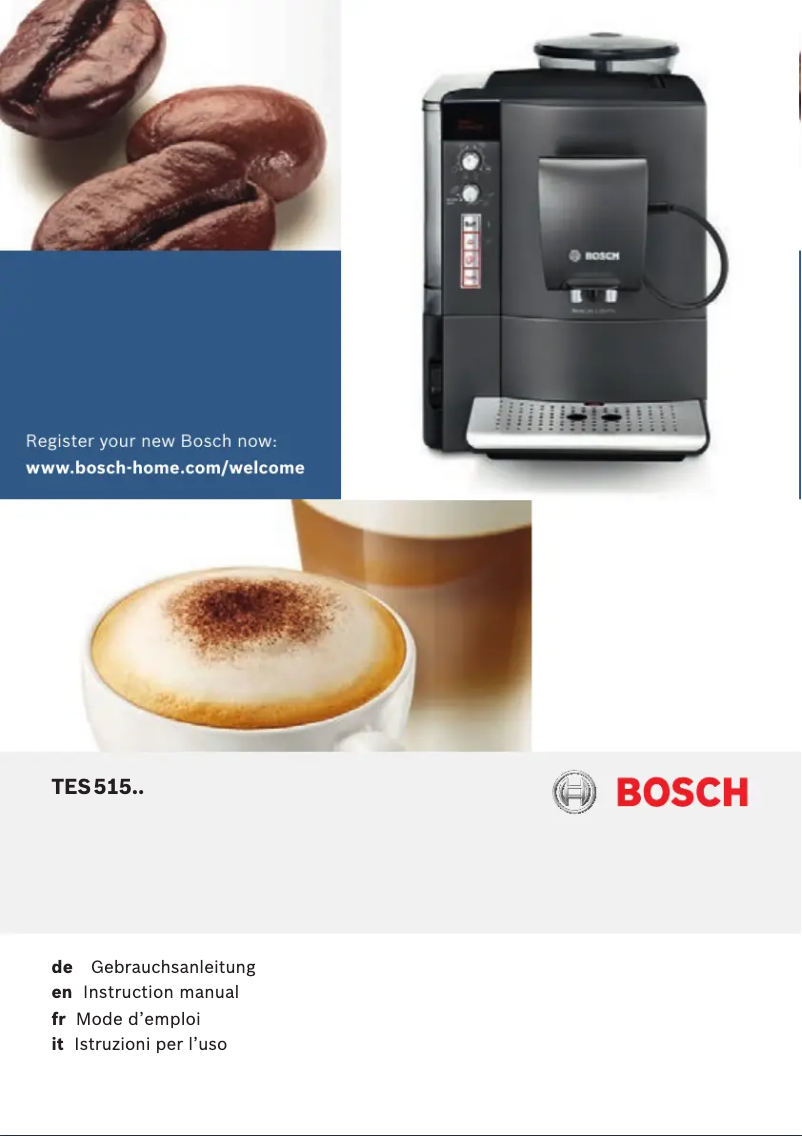 Page n°1 - Manuel utilisateur Bosch TES51551DE
