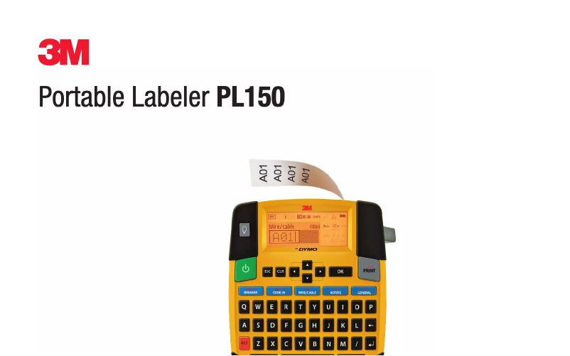 Image de la première page du manuel de l'appareil PL150