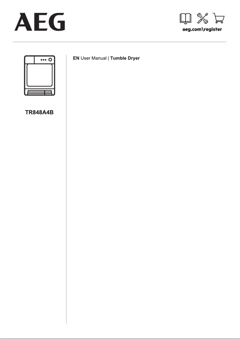 Page n°1 - Manuel utilisateur AEG TR848A4B
