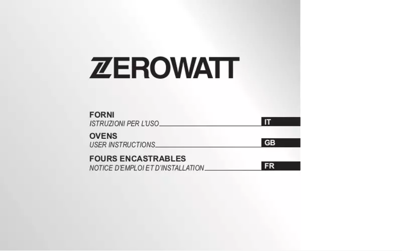 Page n°1 - Manuel utilisateur Zerowatt ZFFS200NX