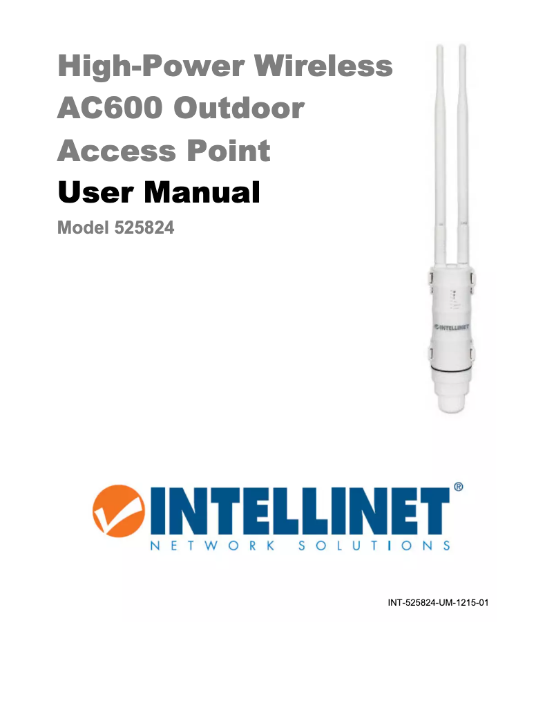 Página 1 del manual Manual de usuario Intellinet AC600 (525824)