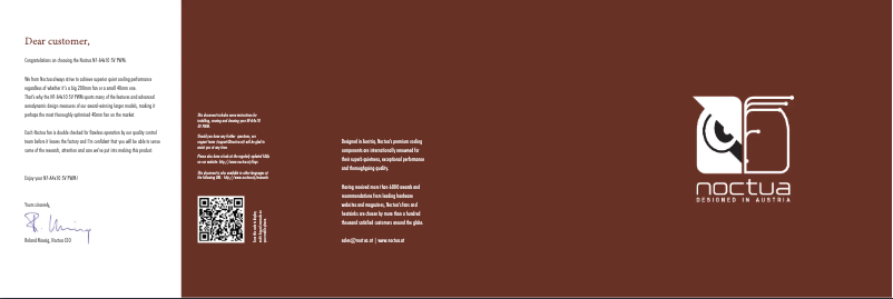 Image de la première page du manuel de l'appareil NF-A4x10 5V PWM