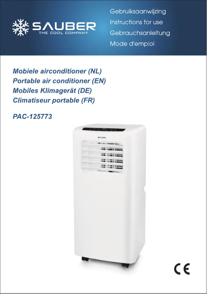 Page 1 de la notice Manuel utilisateur Sauber PAC-125773