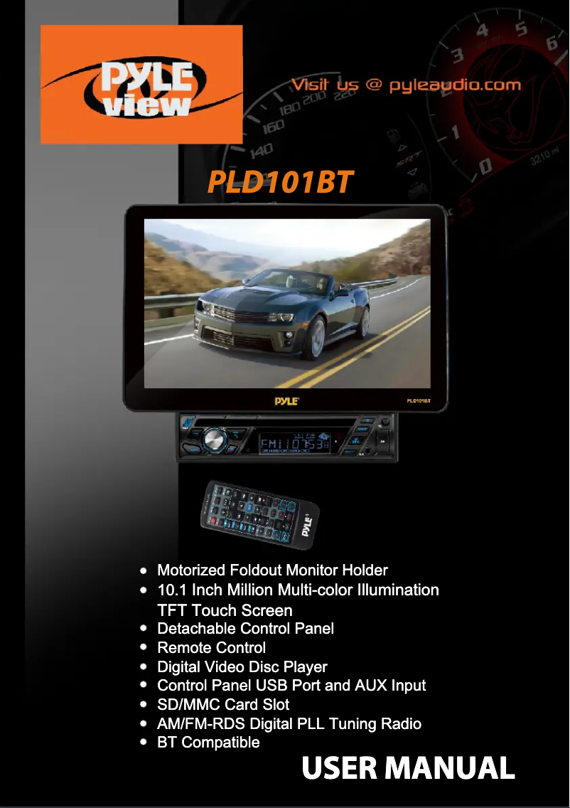 Page n°1 - Manuel utilisateur Pyle PLD101BT