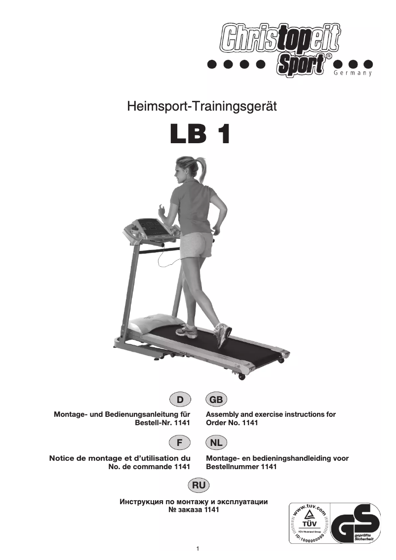 Page n°1 - Manuel utilisateur Christopeit LB 1