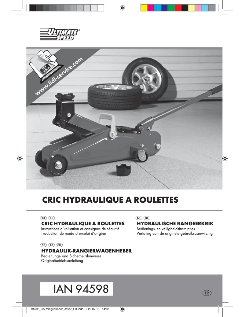 Image de la première page du manuel de l'appareil IAN 94598