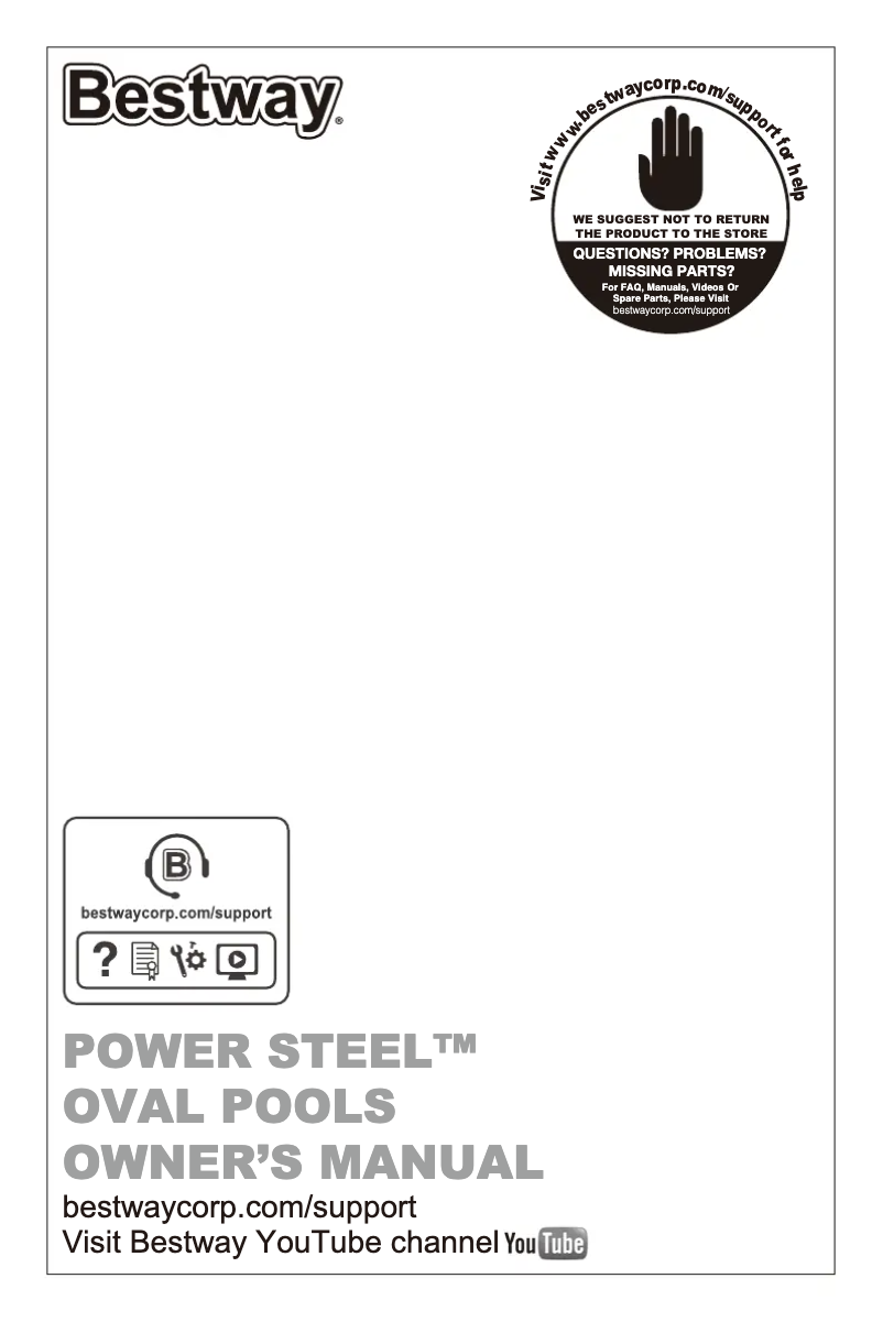 Page 1 de la notice Manuel utilisateur Bestway Power Steel 5613Z