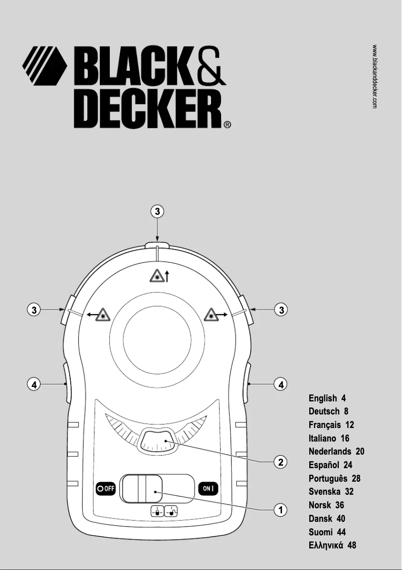 Page 1 de la notice Manuel utilisateur Black & Decker BDL170B