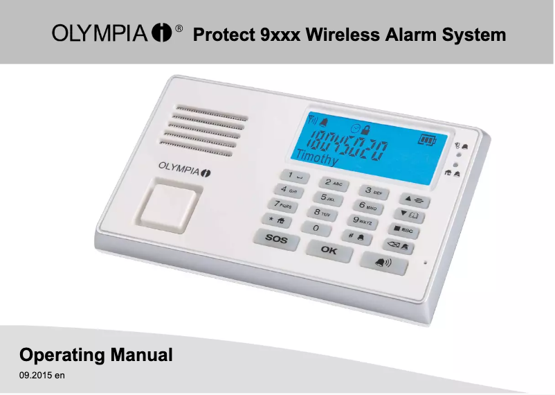 Página 1 del manual Manual de usuario Olympia 9065