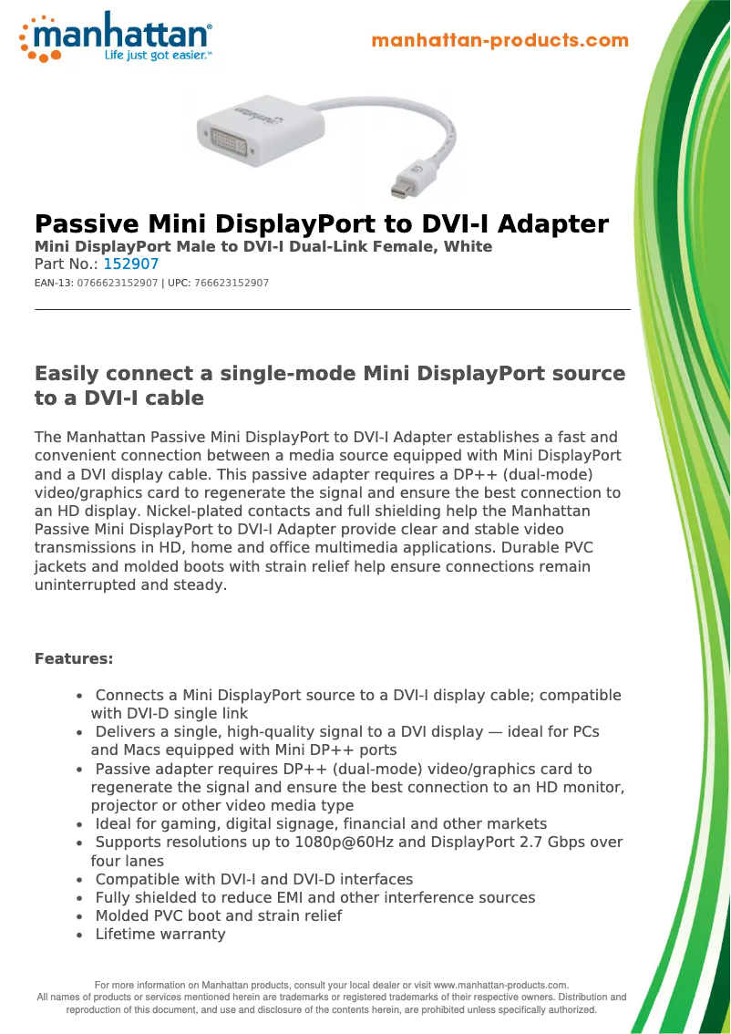 Image de la première page du manuel de l'appareil 152907