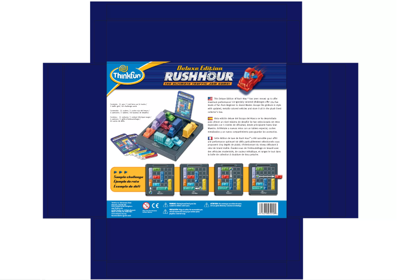 Page n°1 - Manuel utilisateur ThinkFun Rush Hour Deluxe Edition