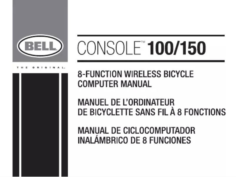 Page 1 de la notice Manuel utilisateur Bell Console 100