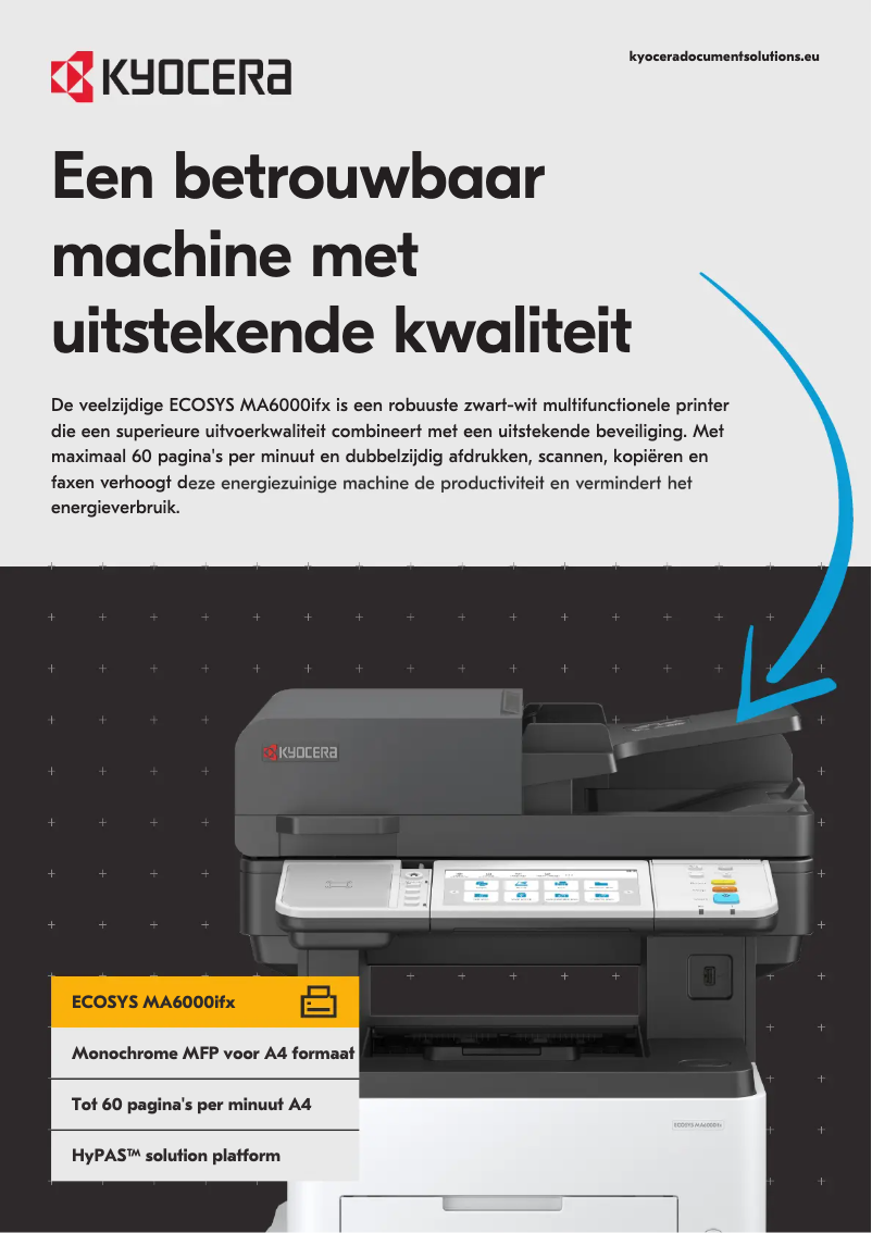 Image de la première page du manuel de l'appareil ECOSYS PA6000x