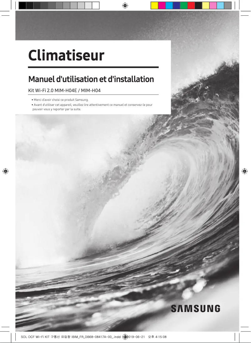 Page 1 de la notice Manuel utilisateur Samsung MIM-H04EN