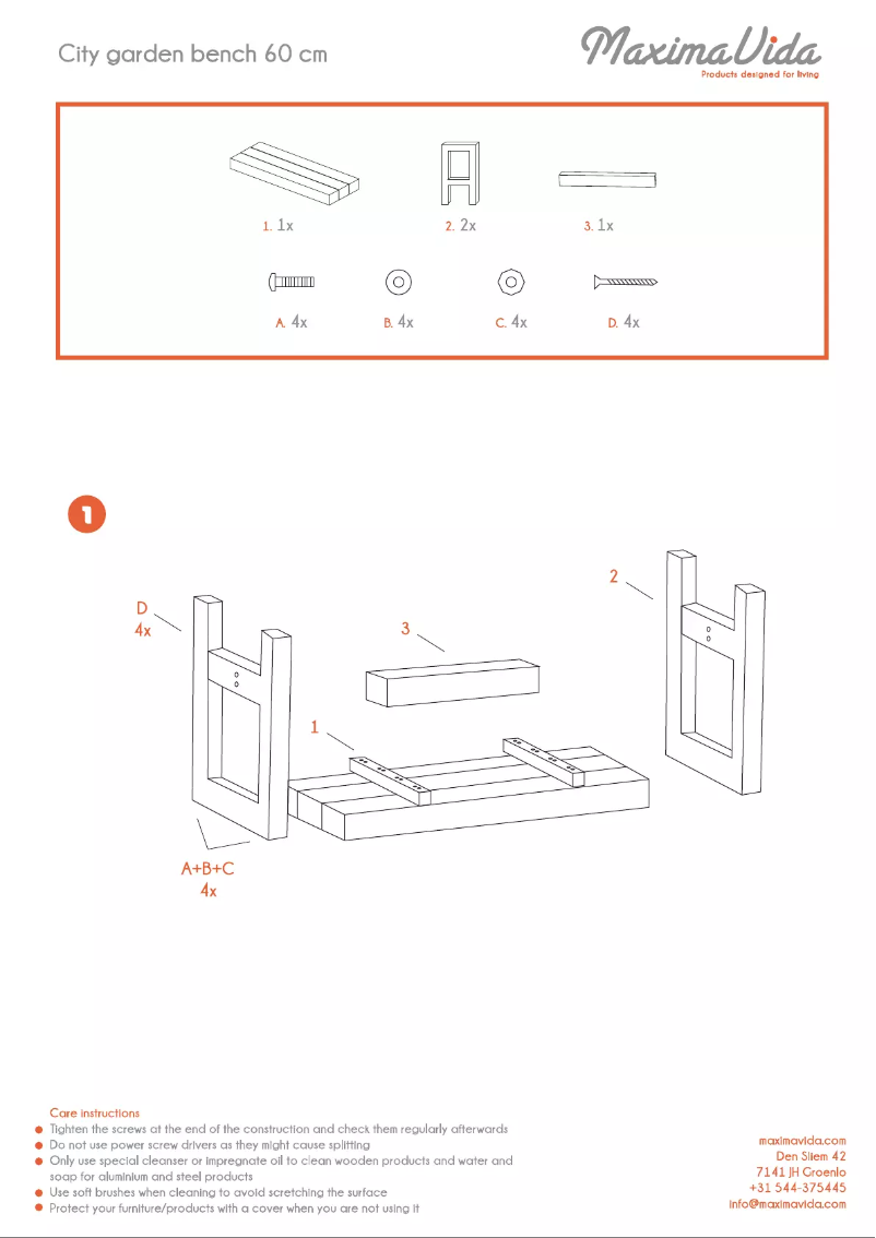 Page n°1 - Manuel utilisateur MaximaVida Vilnius