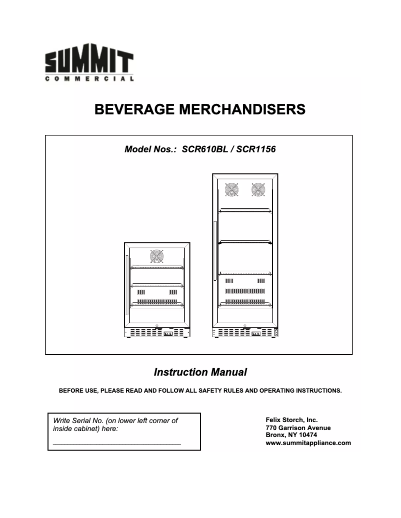 Image de la première page du manuel de l'appareil SCR1156
