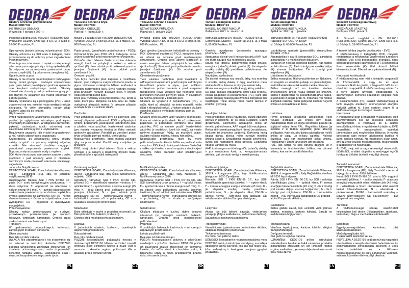 Image de la première page du manuel de l'appareil DED7100