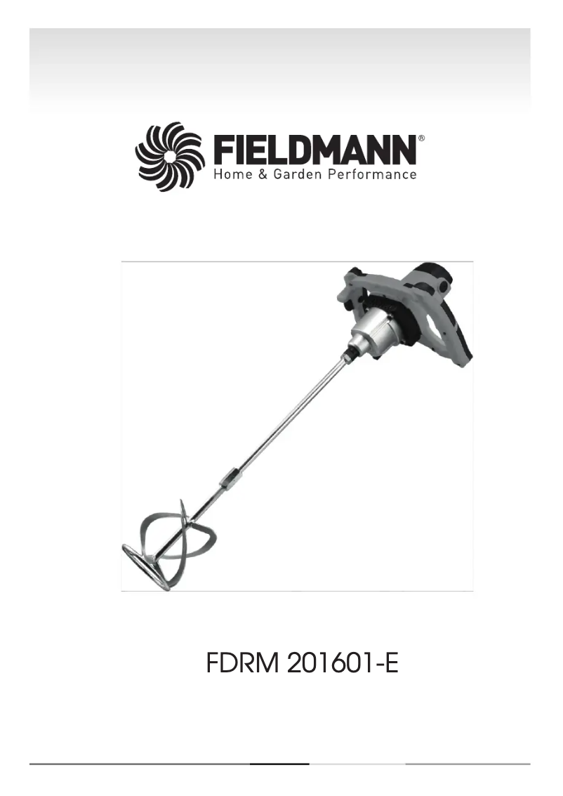 Image de la première page du manuel de l'appareil FDRM 201601-E