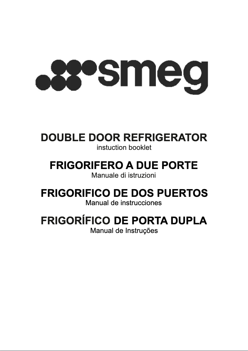 Page 1 de la notice Mode d'emploi Smeg FD239AP