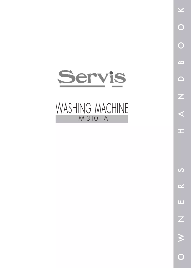 Page n°1 - Manuel utilisateur Servis M3101A