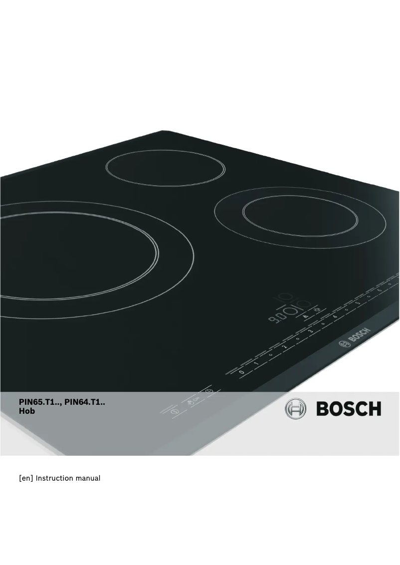 Page n°1 - Manuel utilisateur Bosch PIN651T14E