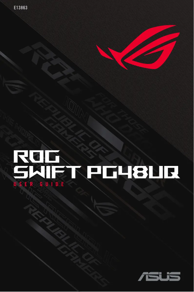 Page 1 de la notice Manuel utilisateur Asus ROG Swift PG48UQ
