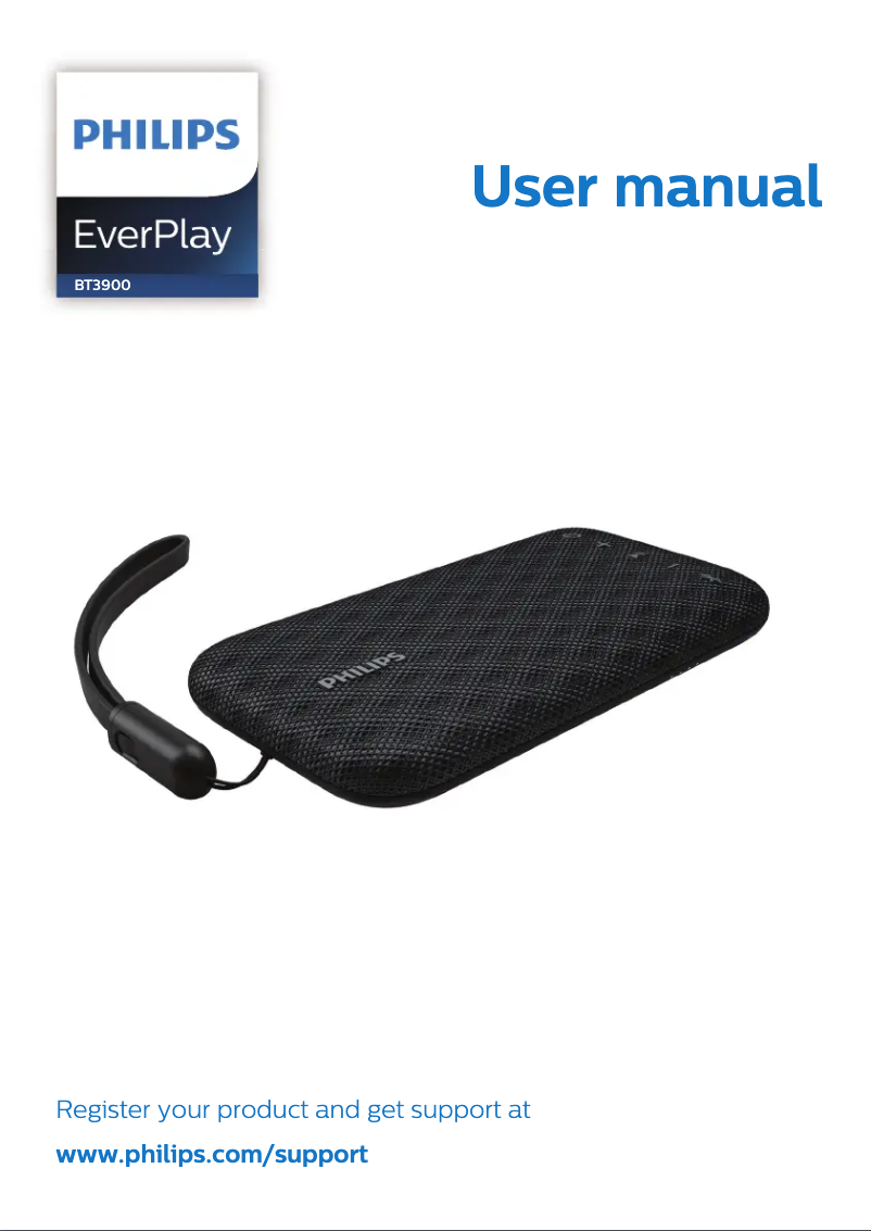 Image de la première page du manuel de l'appareil EverPlay BT3900P