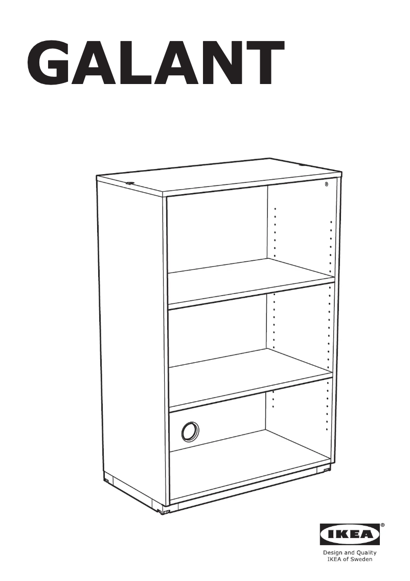 Página 1 del manual Manual de usuario Ikea GALANT 203.651.88