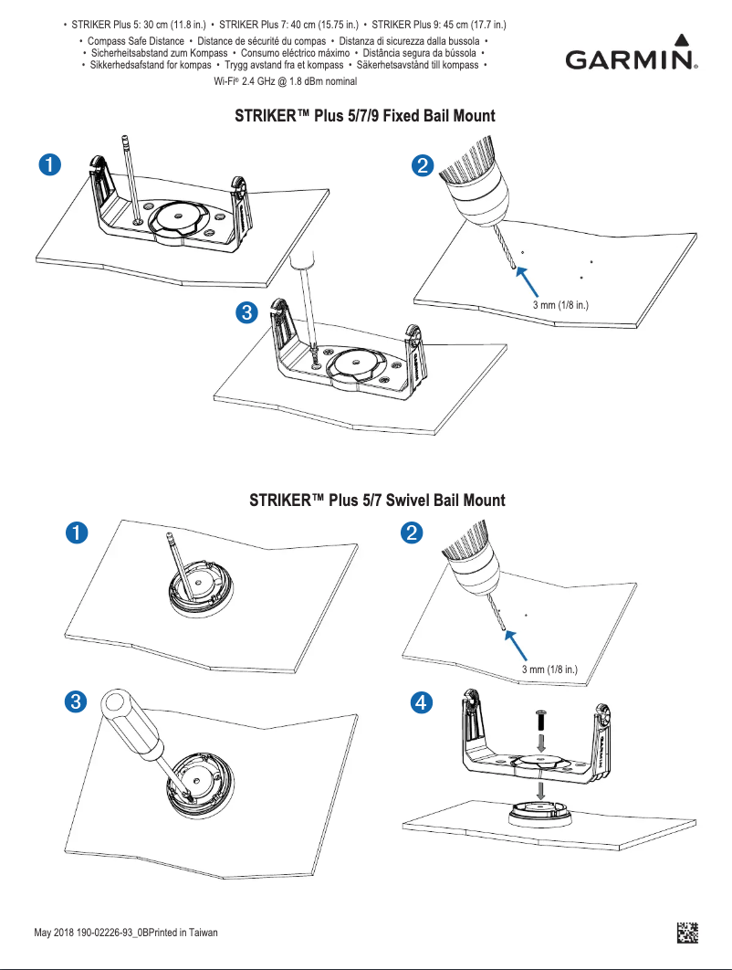 Page 1 de la notice Guide d'installation Garmin Striker Plus 7cv