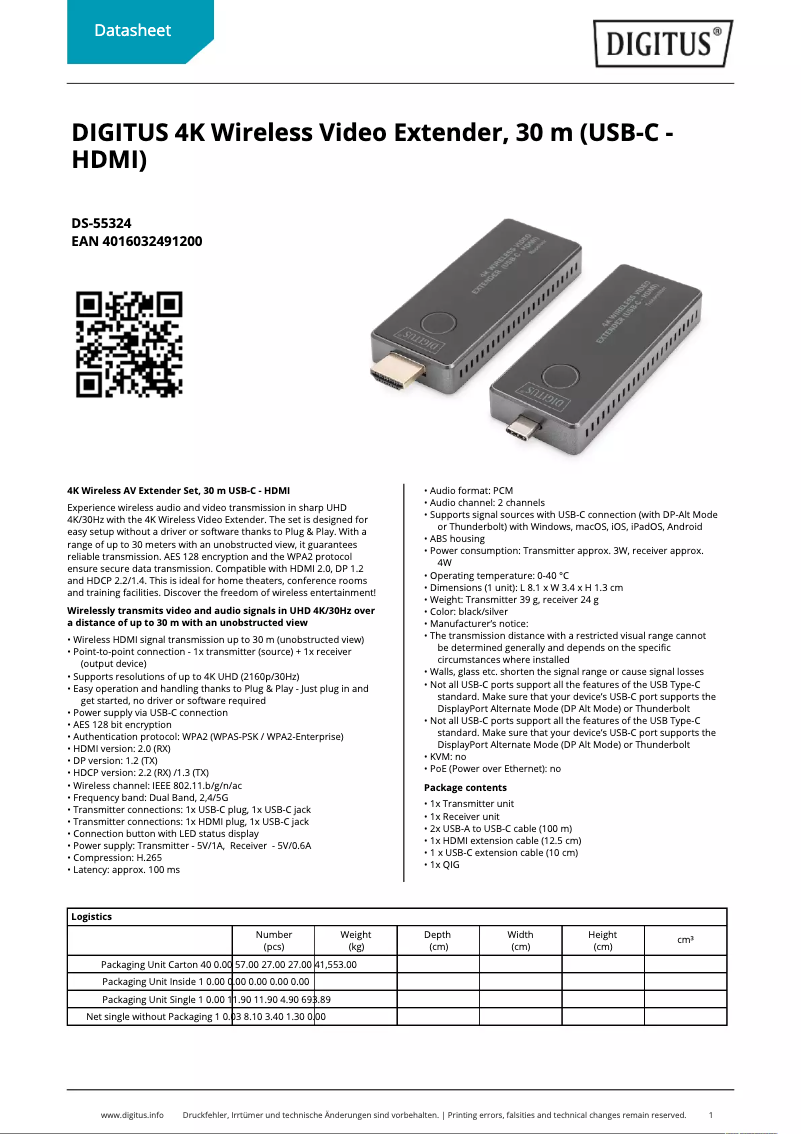 Imagen de la primera página del manual del dispositivo DS-55324