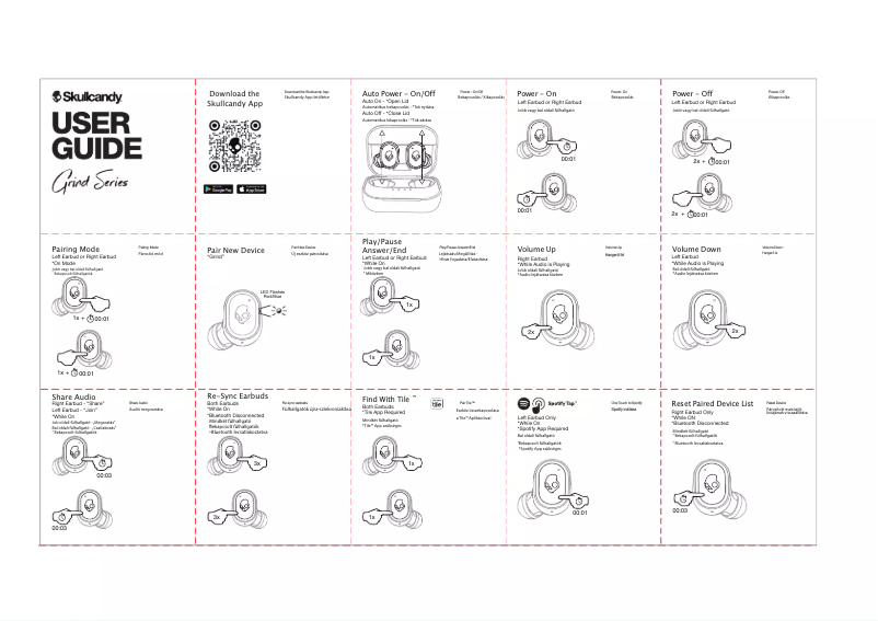 Page n°1 - Manuel utilisateur Skullcandy Grind
