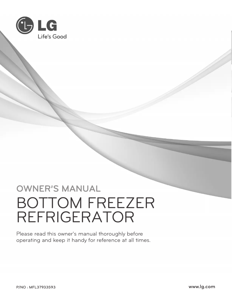 Page 1 de la notice Manuel utilisateur LG GR-L219CSL