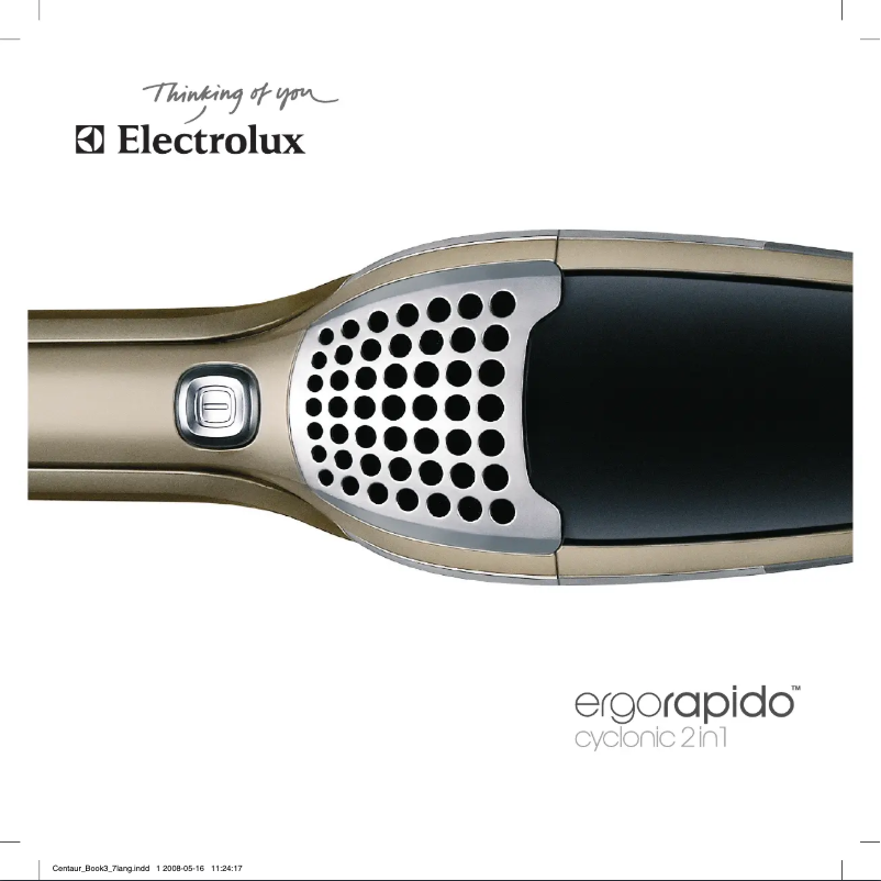 Page n°1 - Manuel utilisateur Electrolux ZB 2820