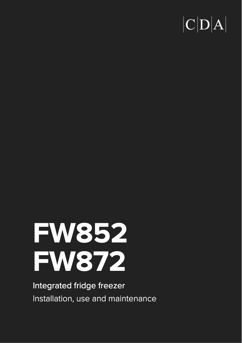 Page 1 de la notice Manuel utilisateur CDA FW872