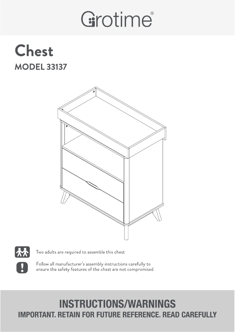 Page 1 de la notice Manuel utilisateur Grotime Linden Cot