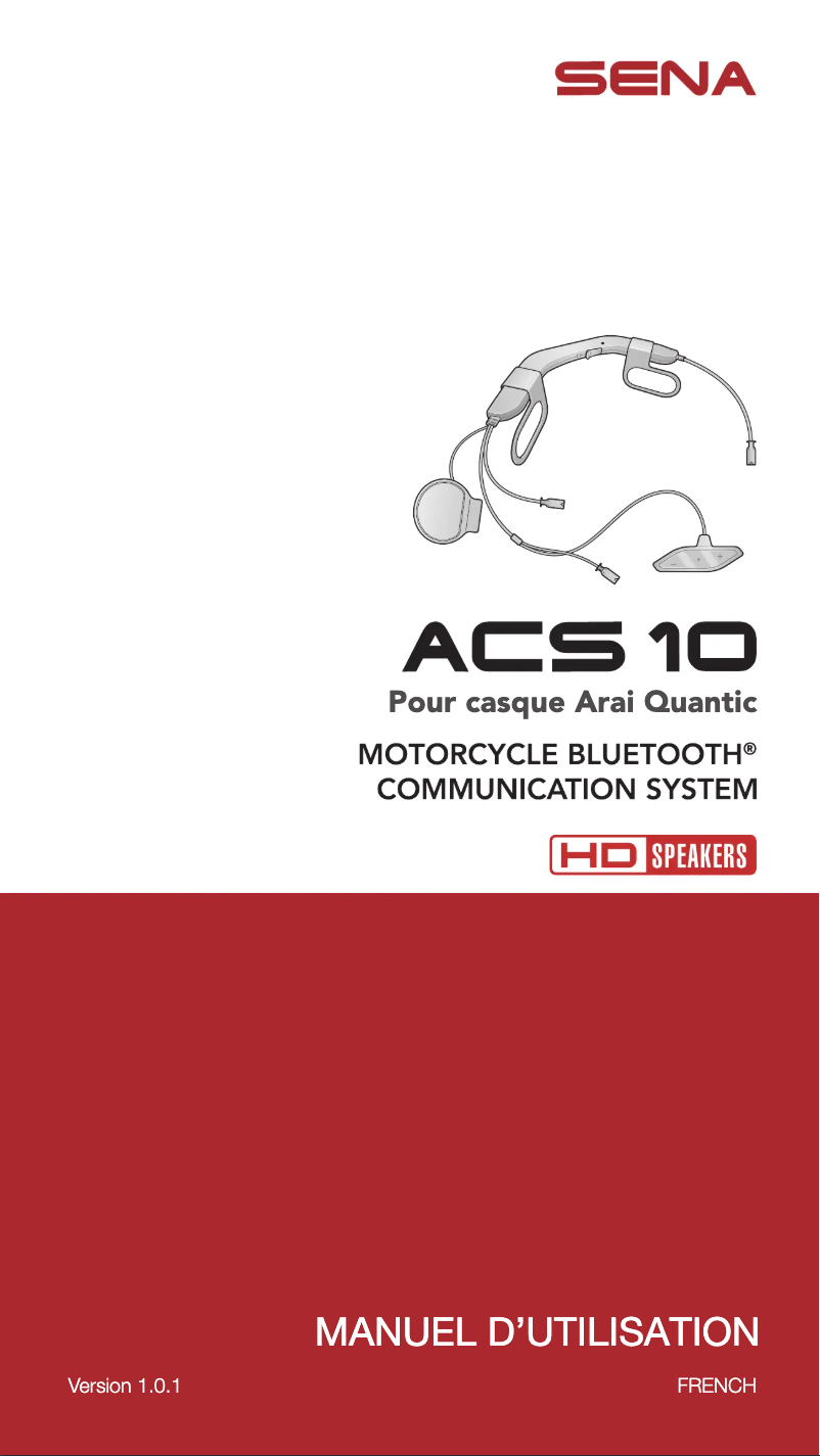 Page n°1 - Manuel utilisateur Sena ACS10