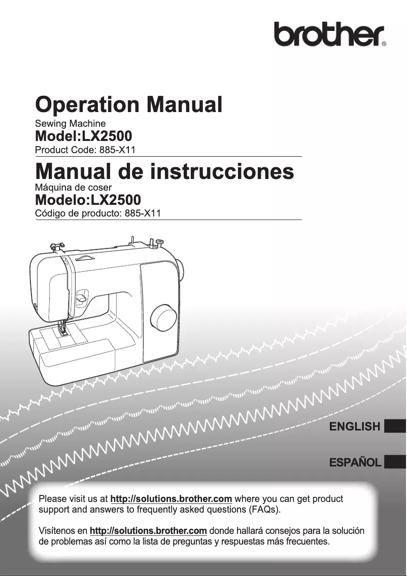 Image de la première page du manuel de l'appareil LX2500